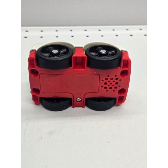 Kids Toy Car White Red Flames Action Figure Vehicle Playskool Type - Picture 3 of 4